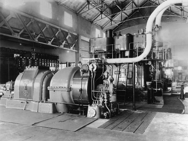 Historical photo of power station